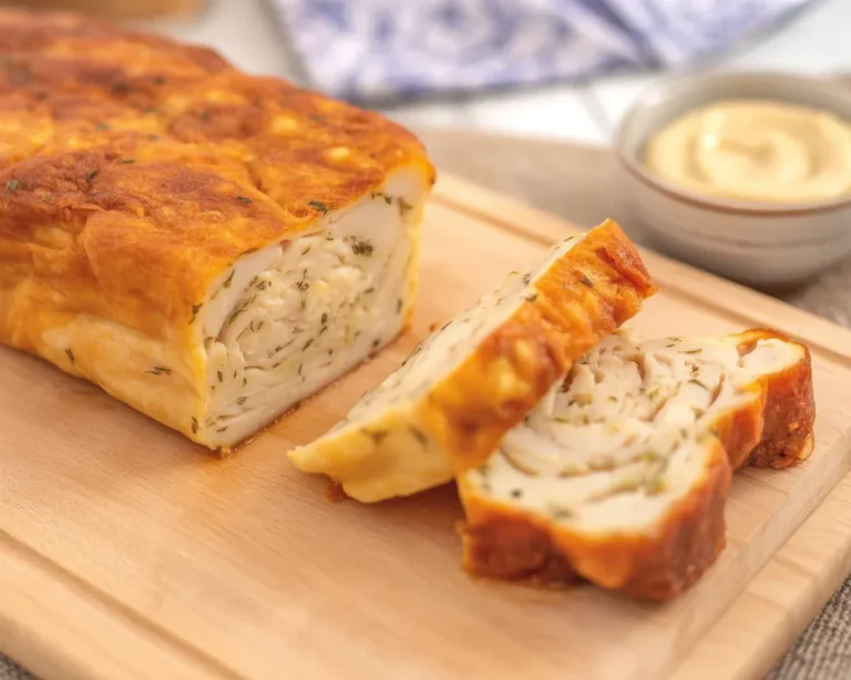 Recette de pain de poisson au saumon et noix de Saint-Jacques, entrée festive légère.