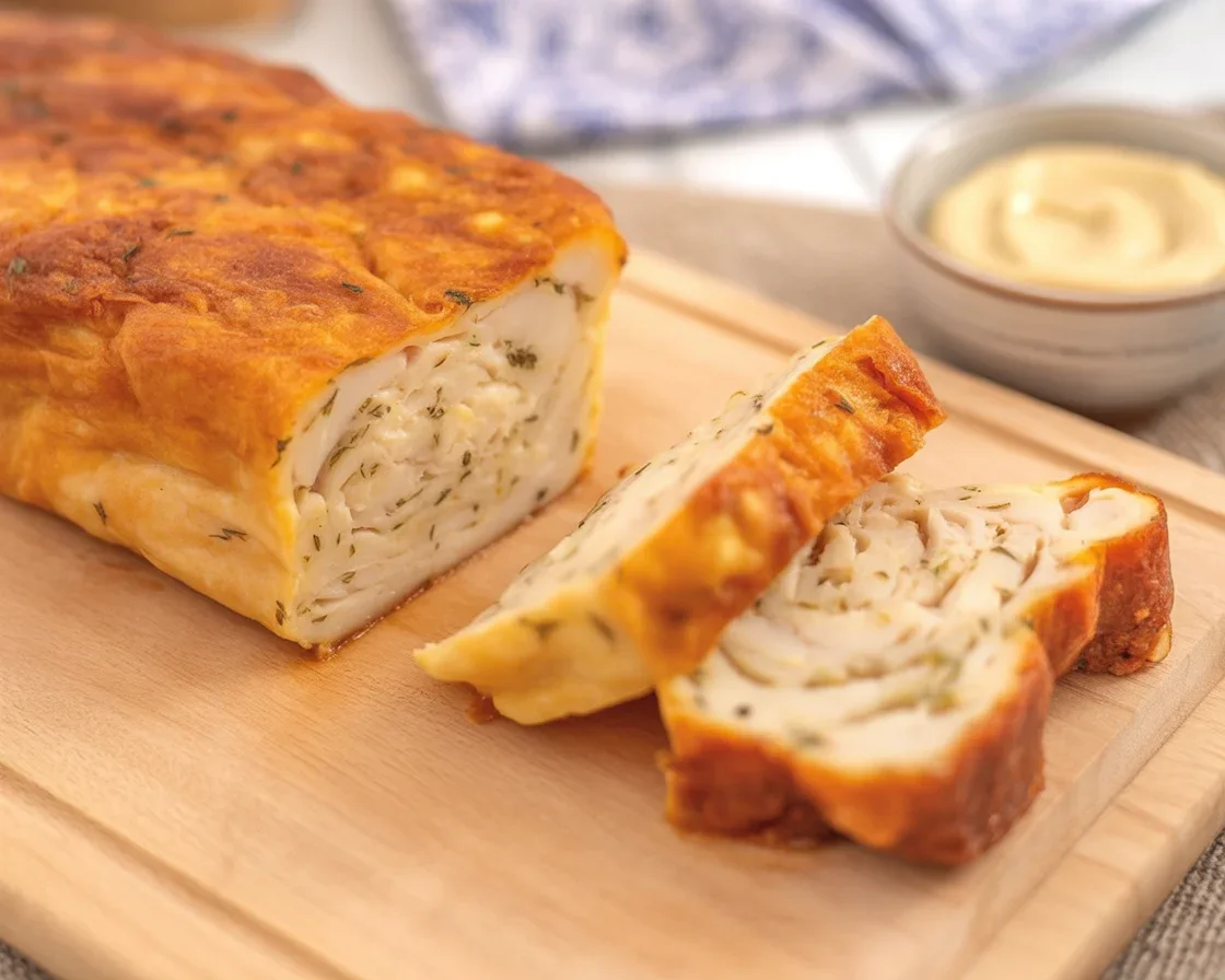 Recette de pain de poisson au saumon et noix de Saint-Jacques, entrée festive légère.