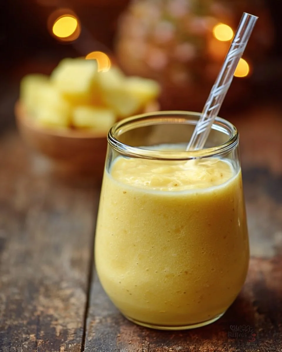 Smoothie Glacé à l'Ananas