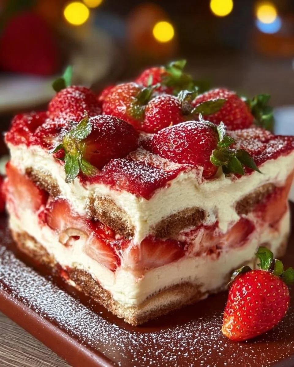 Tiramisu aux Fraises