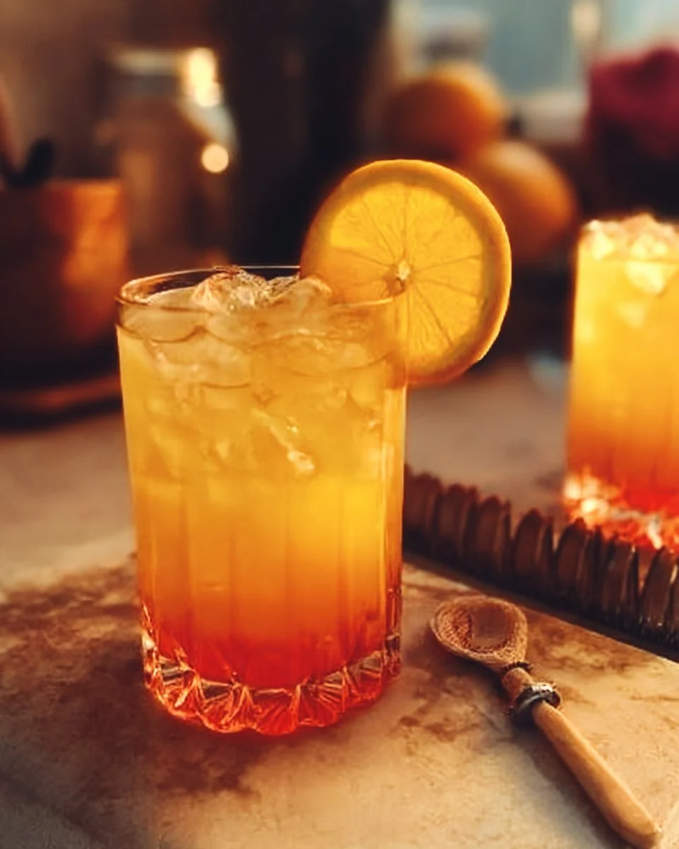 Cocktail Sunset sans alcool