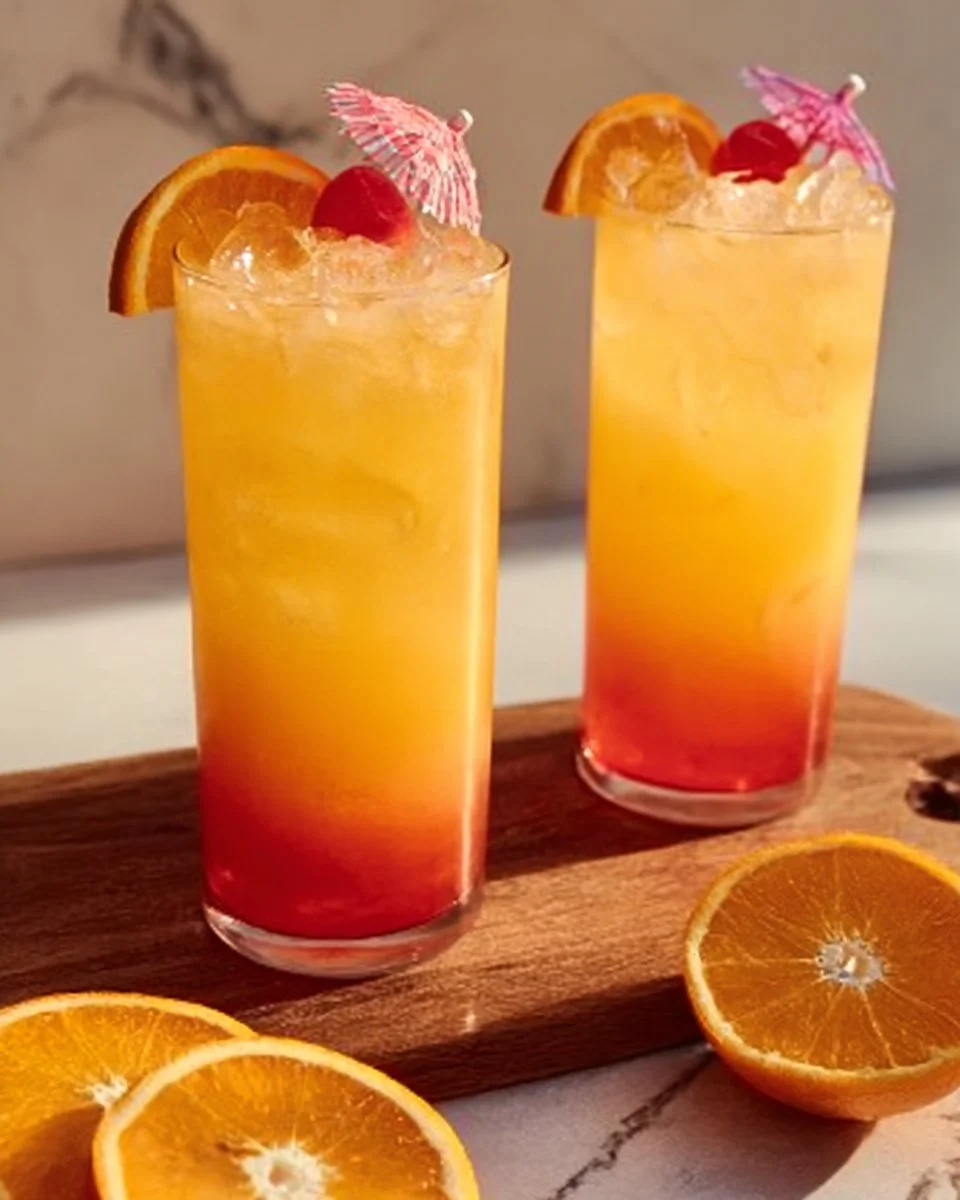 Cocktail Sunset sans alcool