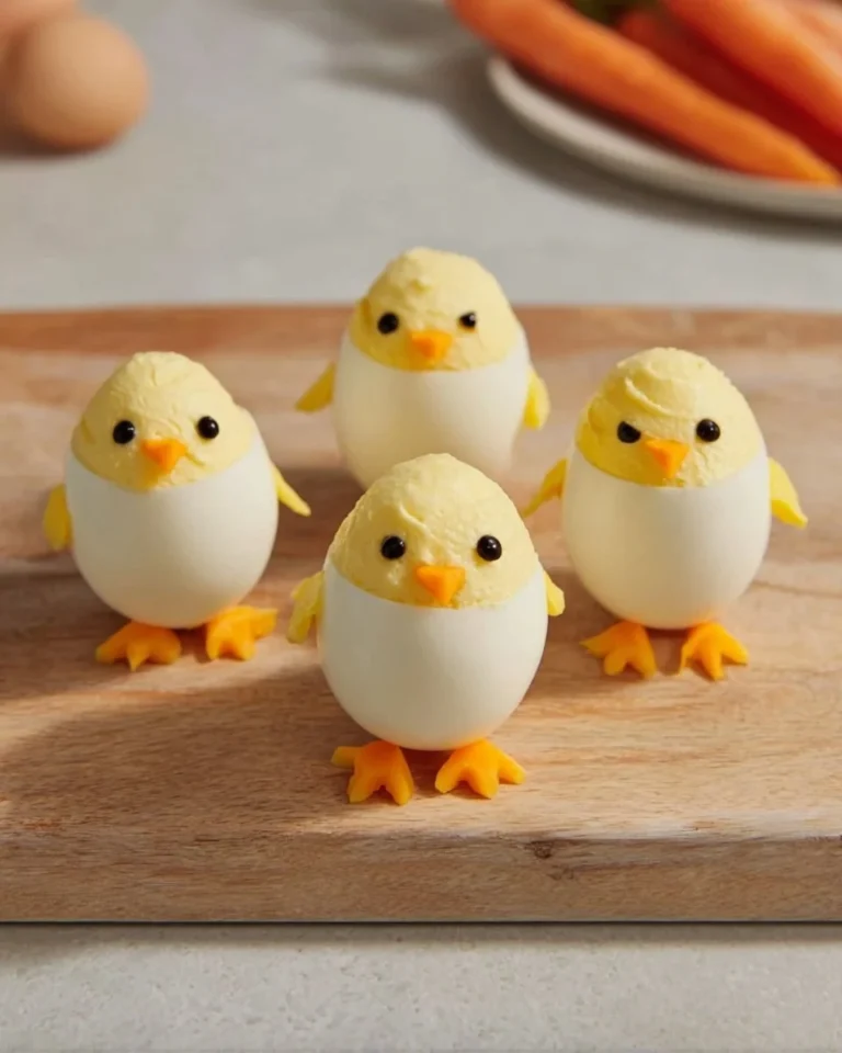 Recette d'œufs mimosa poussins pour un apéritif créatif et délicieux.