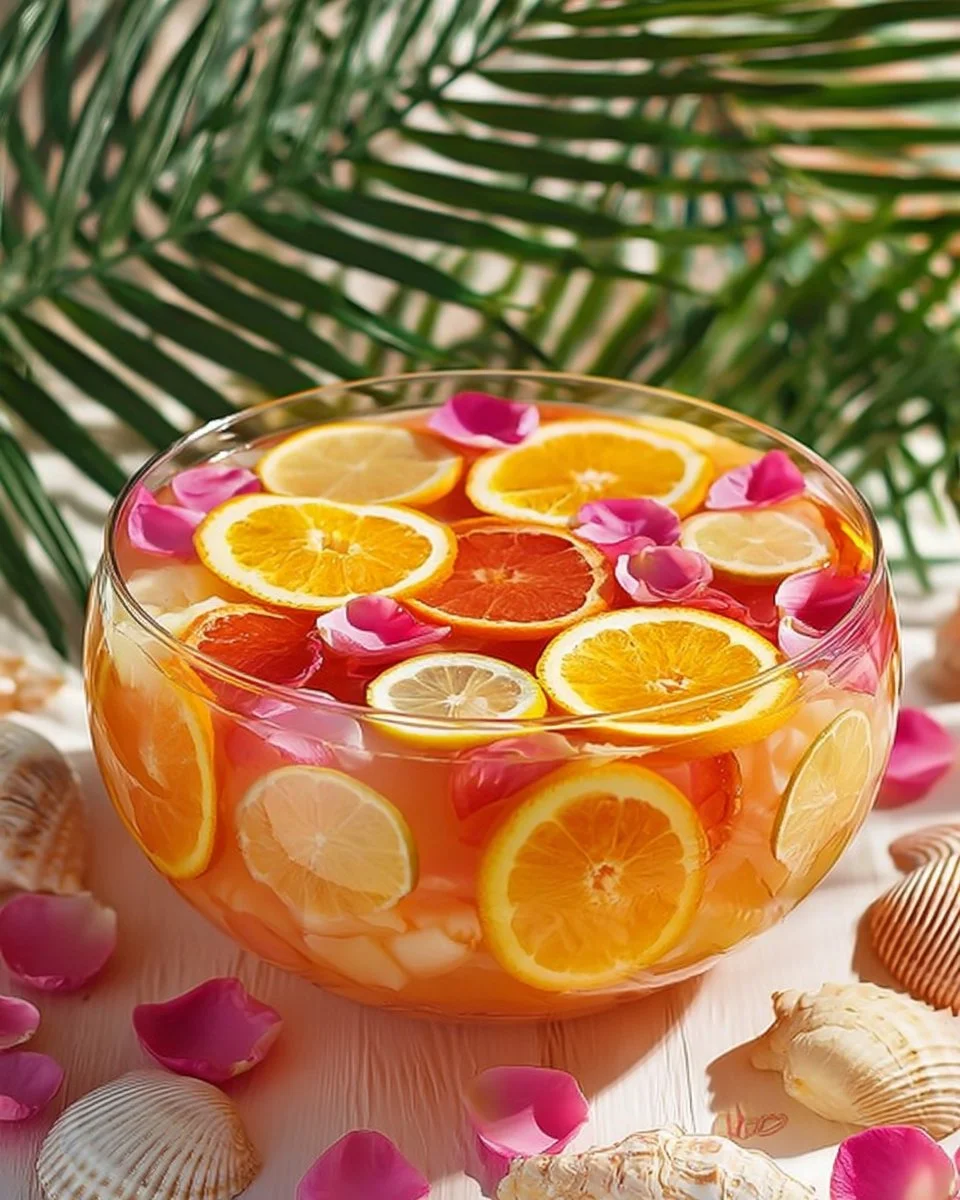Punch Tropical aux Agrumes, cocktail rafraîchissant aux fruits tropicaux