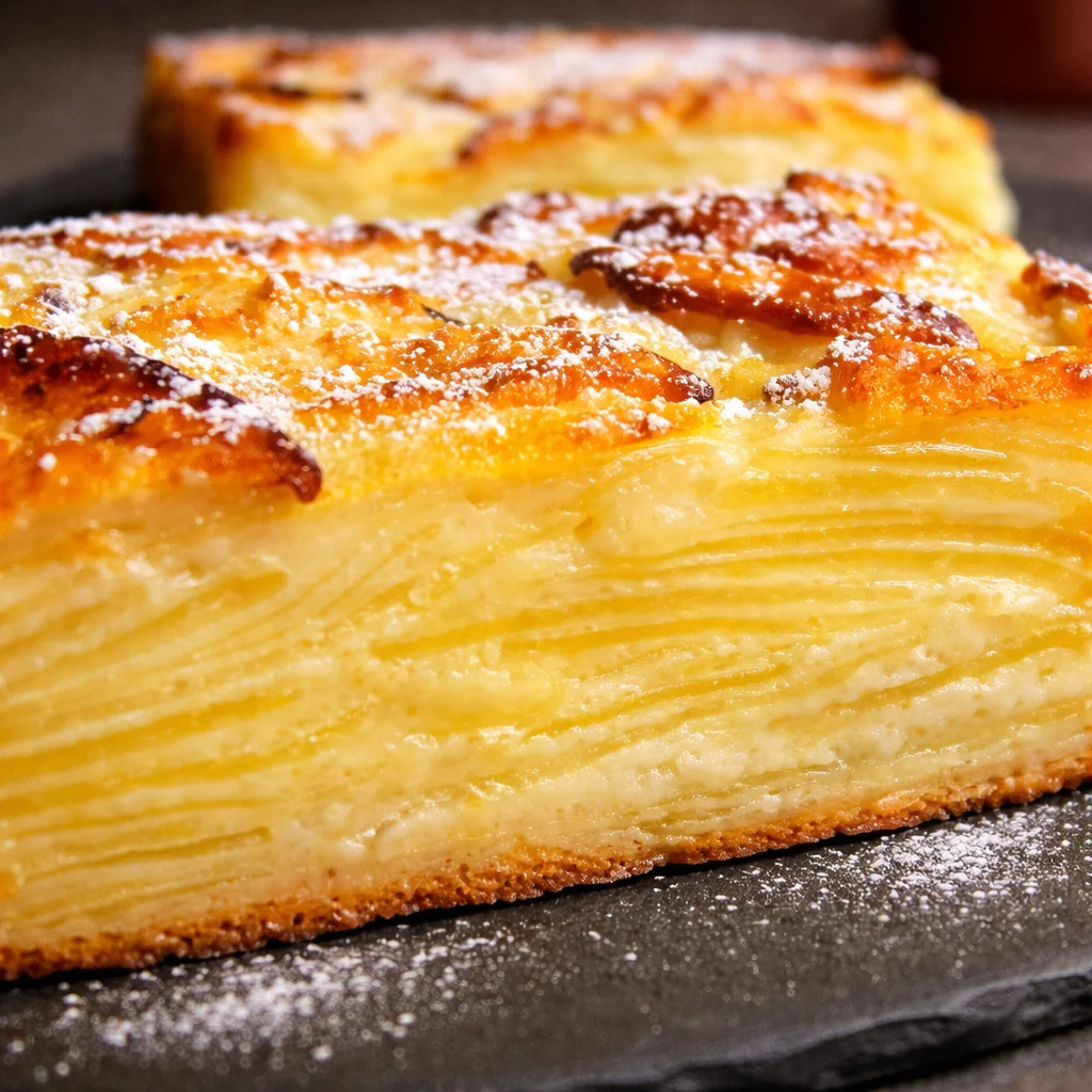 Gâteau invisible aux pommes marmiton, un dessert léger et savoureux.