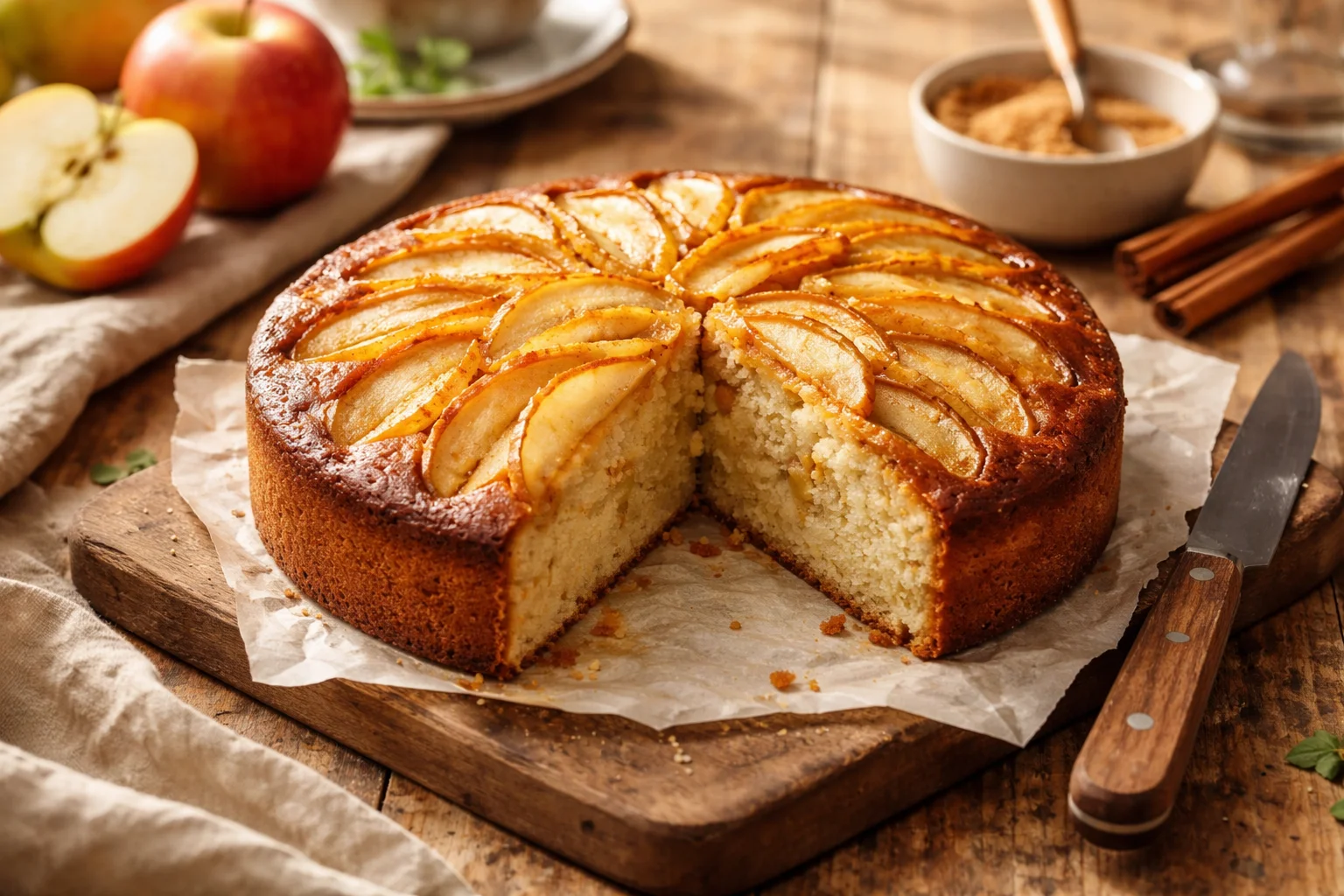 Recette de maman g&acirc;teau aux pommes et caramel &agrave; tomber !