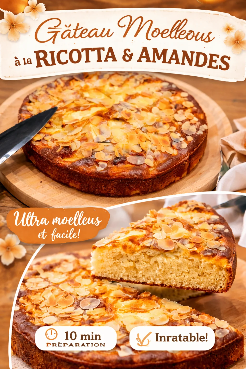 Recette gâteau normand aux pommes et amandes à tomber par terre!