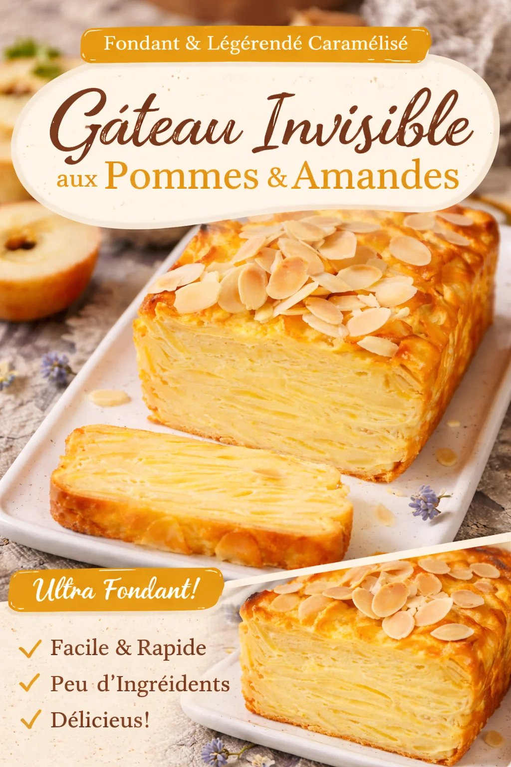 Savory Secrets: Recette Gâteau Invisible Aux Pommes Cyril Lignac