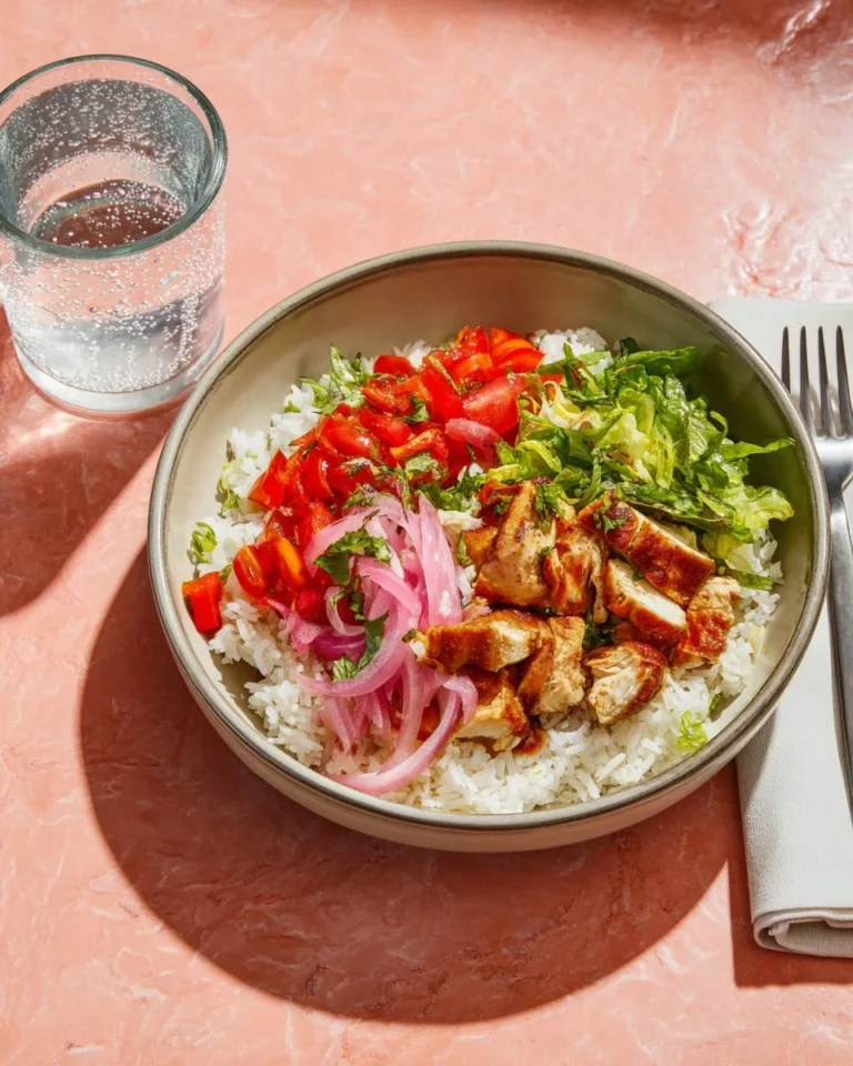 Bol de Tacos de Porc Tex-Mex avec riz au citron