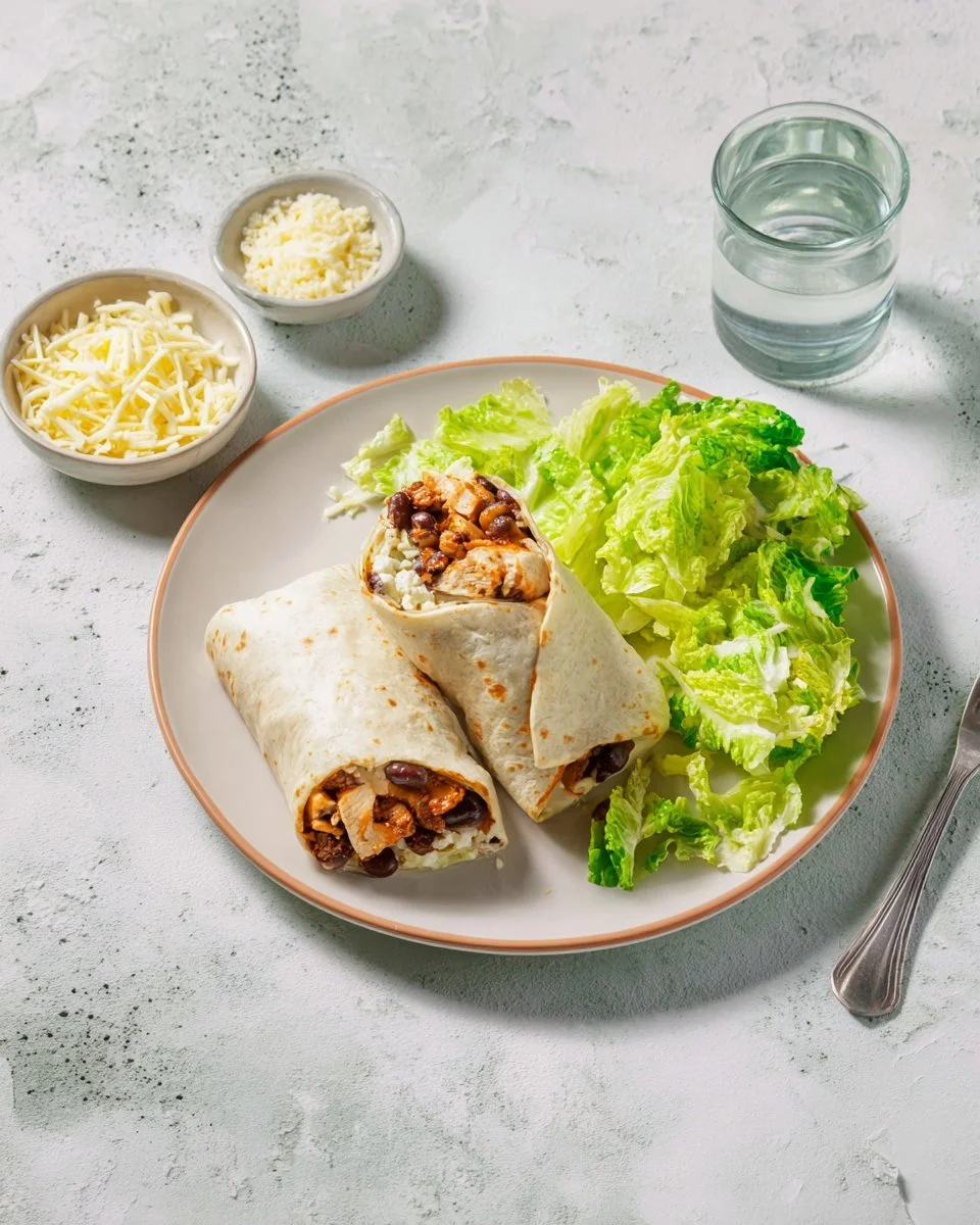 Burrito de porc mariné mexicain