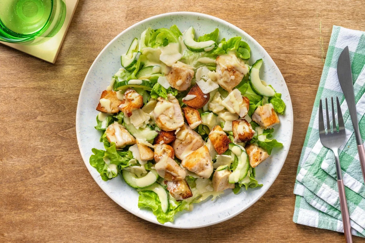 Grilled Chicken Salad with AOP Parmesan and Oregano
