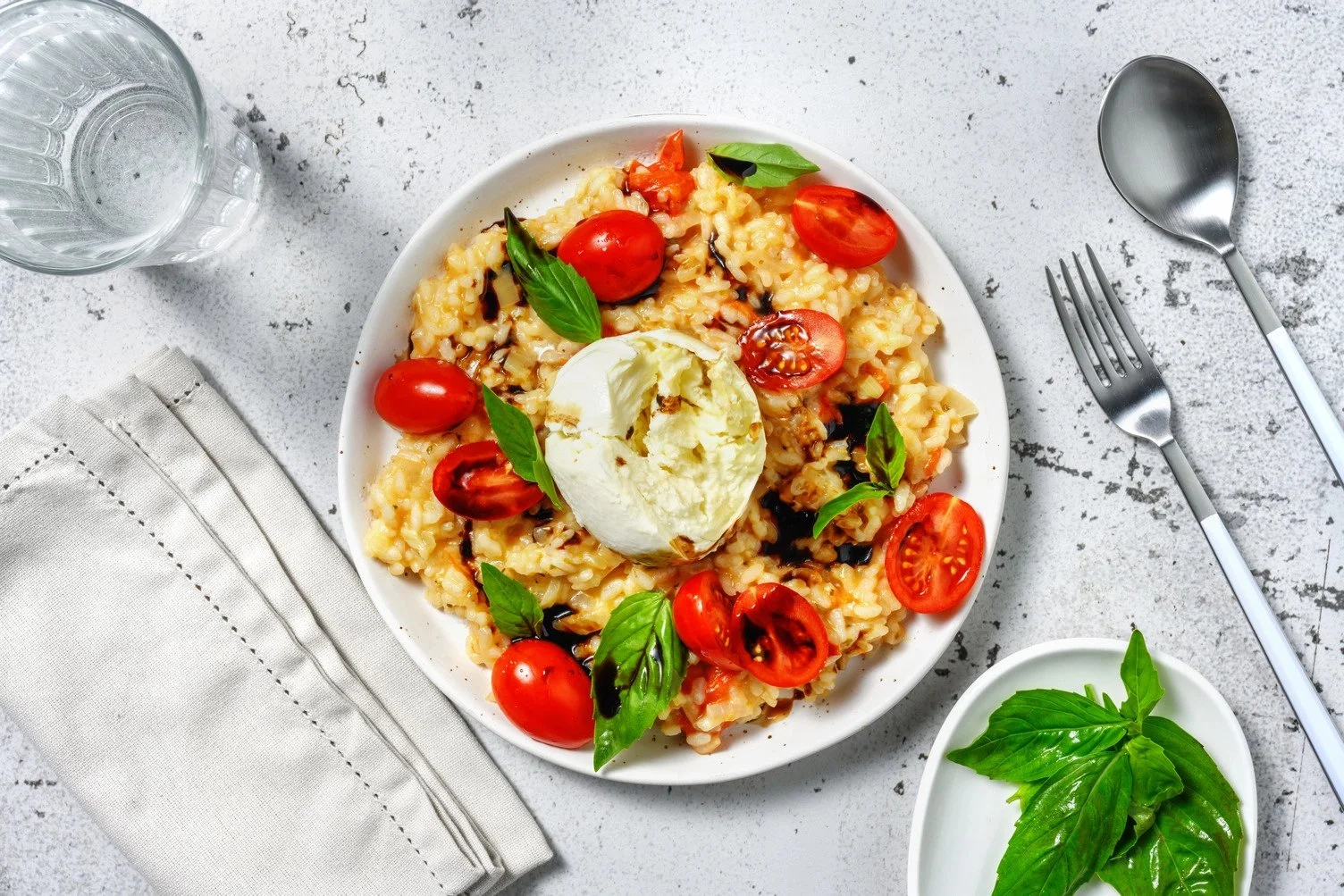 Risotto with the Colors of Italy and AOP Parmesan