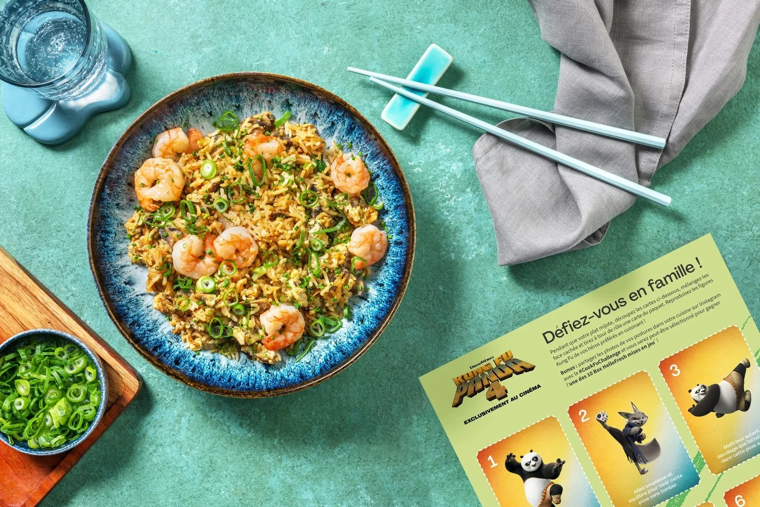 Riz sauté rapide aux crevettes et sauce soja