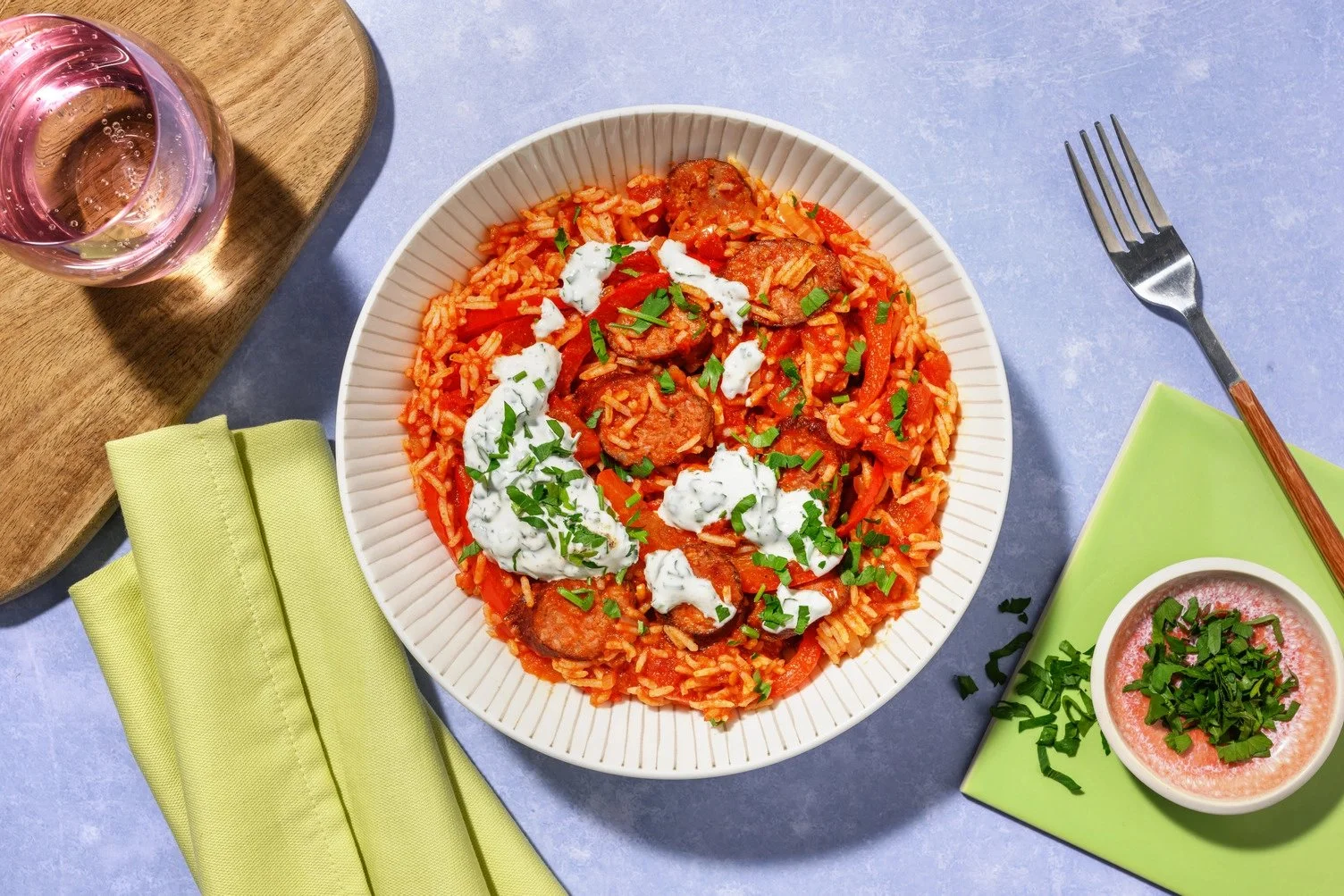 Smoked Sausage and Piri-Piri Spiced Rice