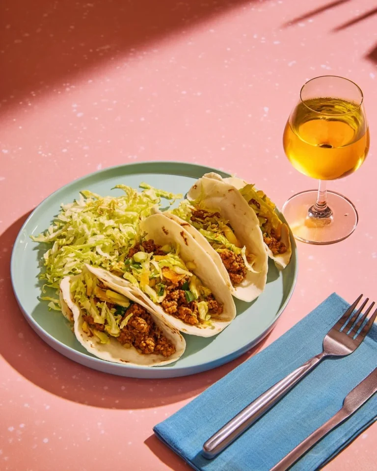 Tacos Burger au Boeuf et Cheddar délicieux et appétissant