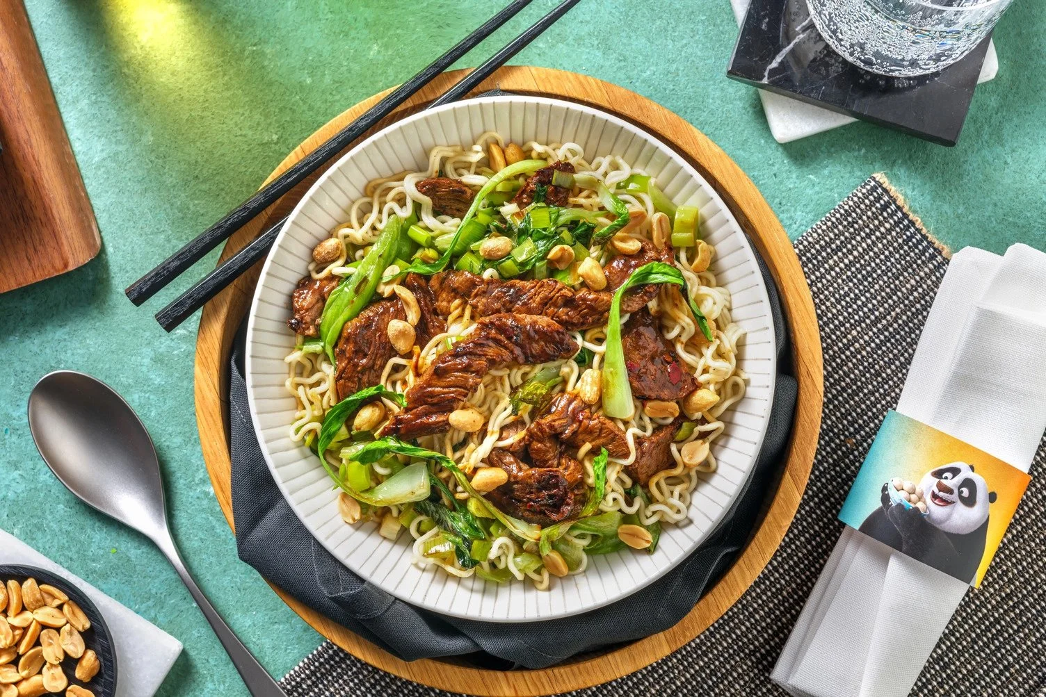 Wok de nouilles et bœuf pour Dragon Warrior