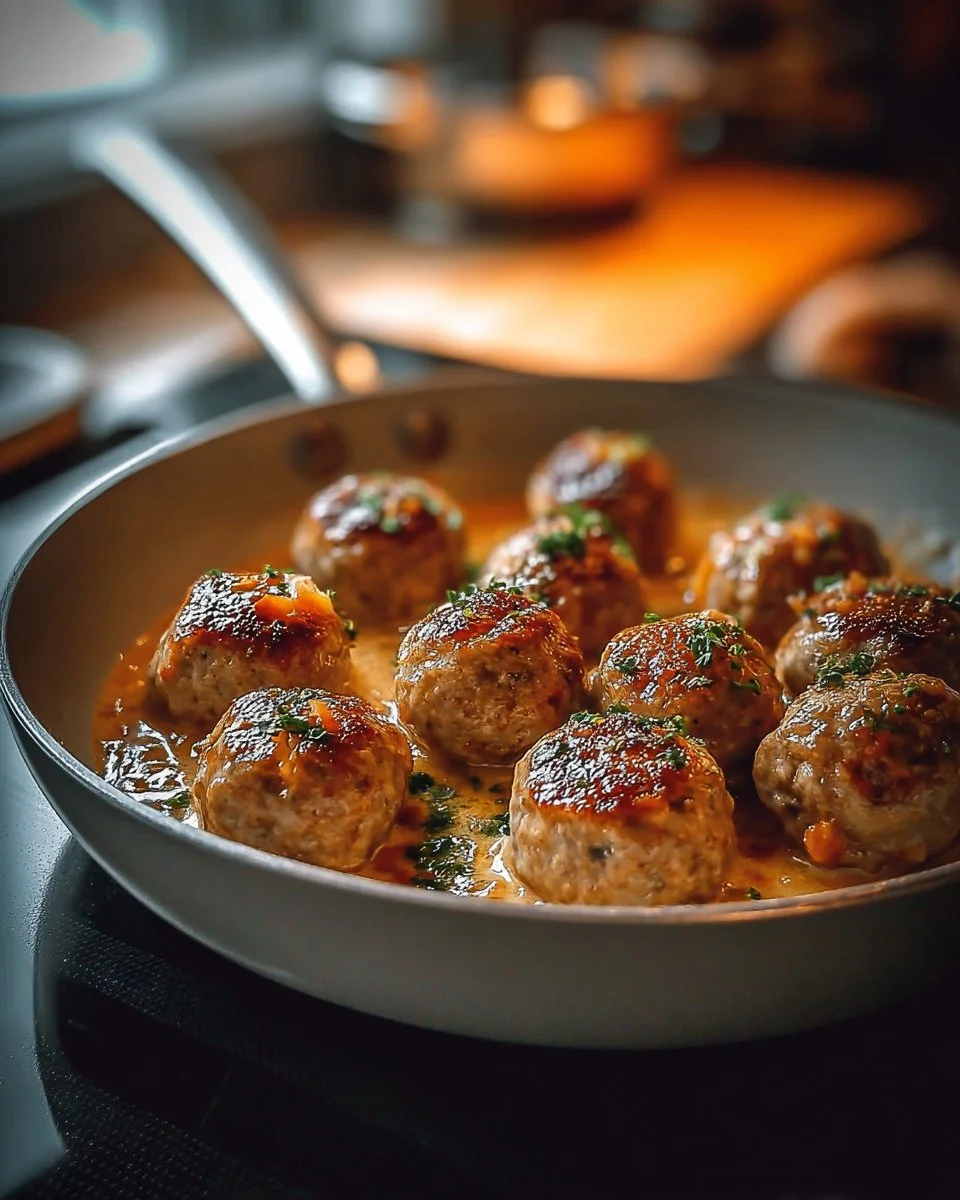 Boulettes de poulet crémeuses : Recette facile et délicieuse à essayer !