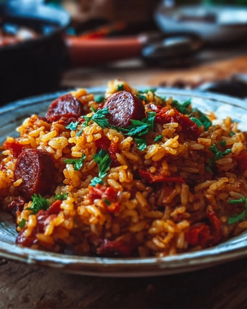 Riz au Chorizo et à la Tomate