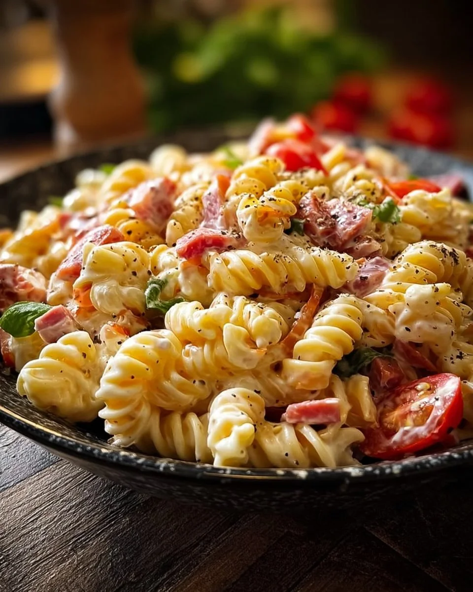 Salade de pâtes froide à la charcutière