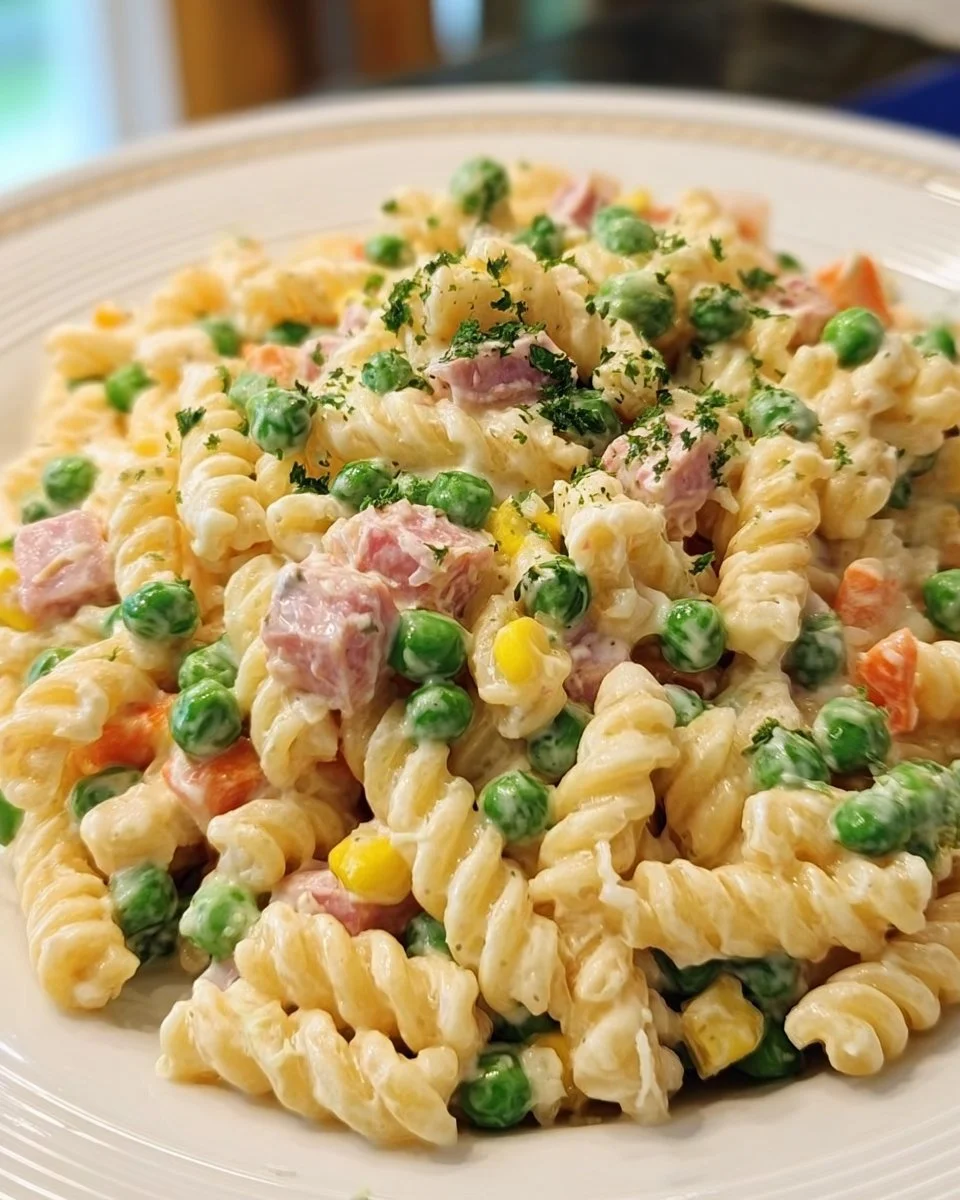 Salade de pâtes onctueuse et gourmande