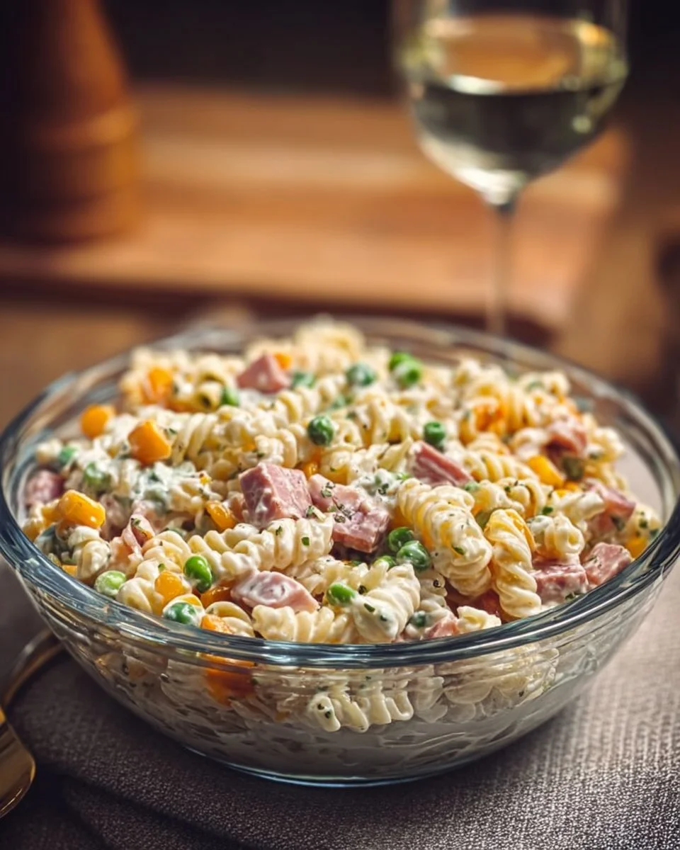 Salade de pâtes onctueuse et gourmande